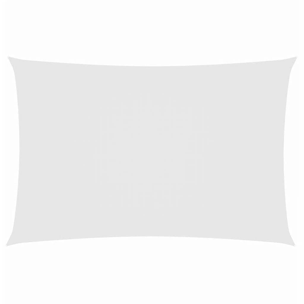 vidaXL Para-sol estilo vela tecido oxford retangular 2x4,5 m branco
