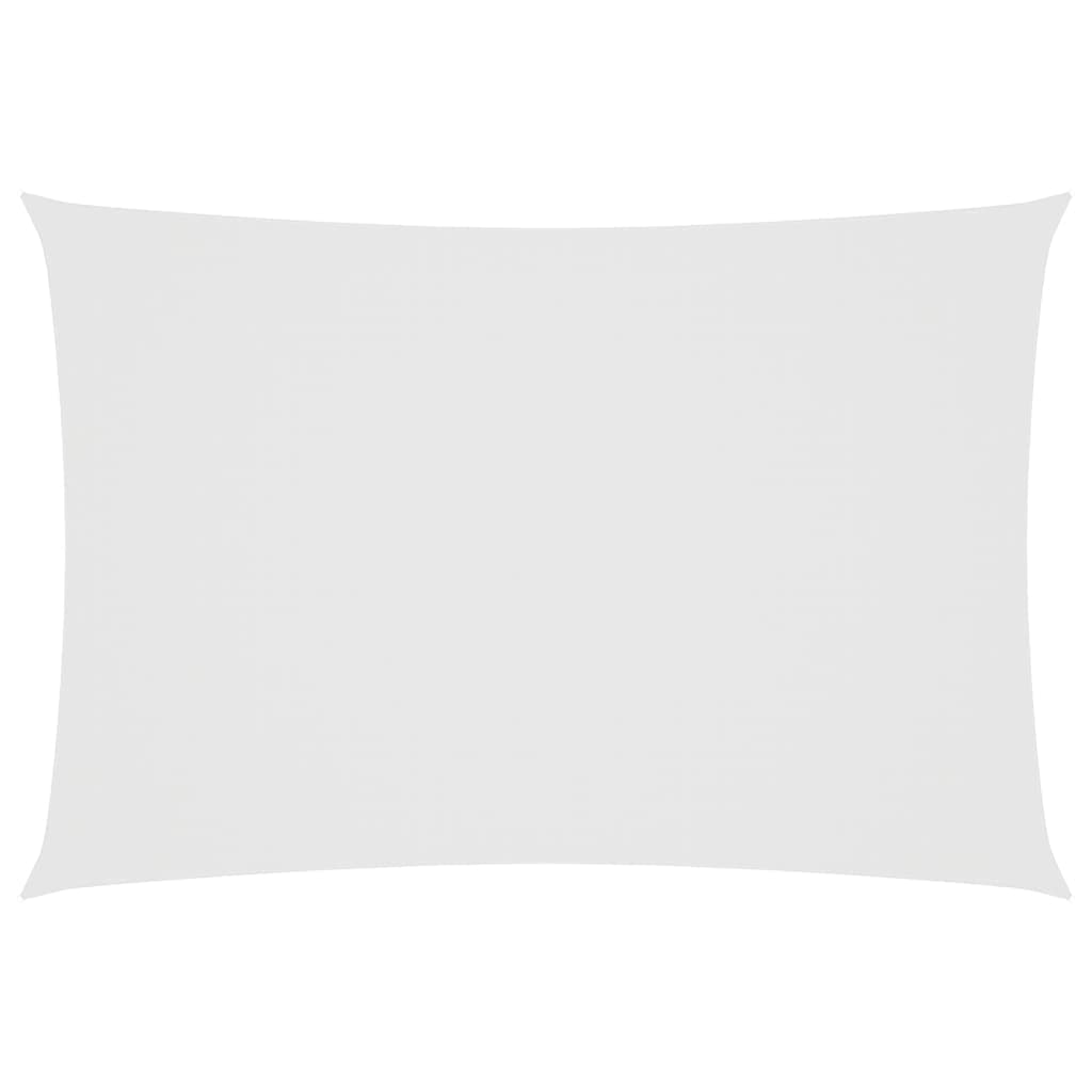 vidaXL Para-sol estilo vela tecido oxford retangular 2,5x4,5 m branco