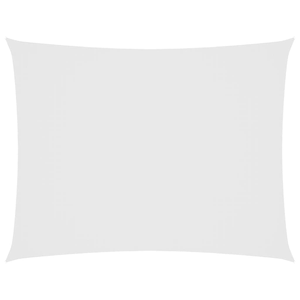 vidaXL Para-sol estilo vela tecido oxford retangular 3x4 m branco