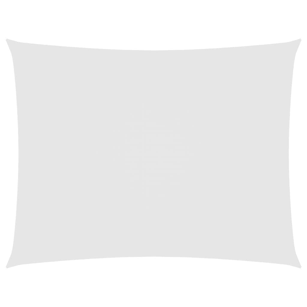 vidaXL Para-sol estilo vela tecido oxford retangular 5x7 m branco