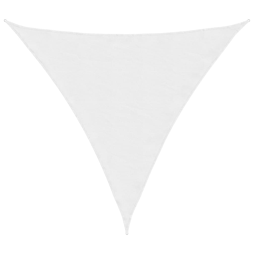 vidaXL Para-sol estilo vela tecido oxford triangular 3x3x3 m branco