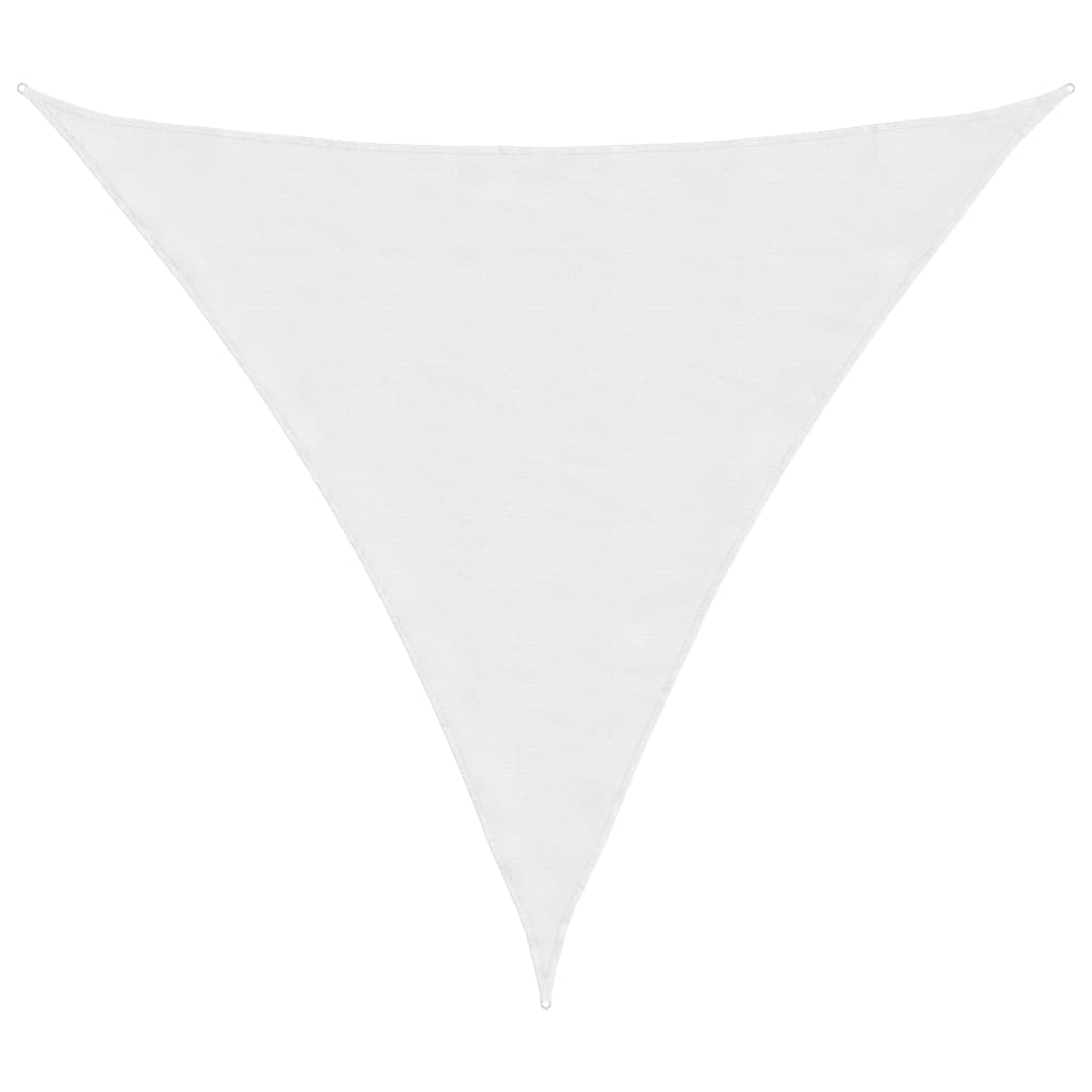 vidaXL Para-sol estilo vela tecido oxford triangular 4x4x4 m branco
