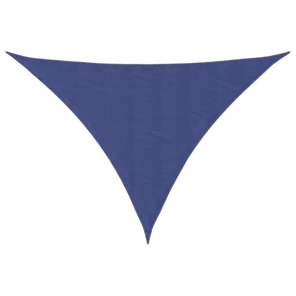 vidaXL Para-sol estilo vela tecido oxford triangular 5x6x6 m azul