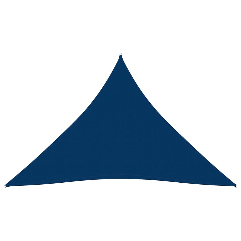 vidaXL Para-sol estilo vela tecido oxford triangular 5x7x7 m azul