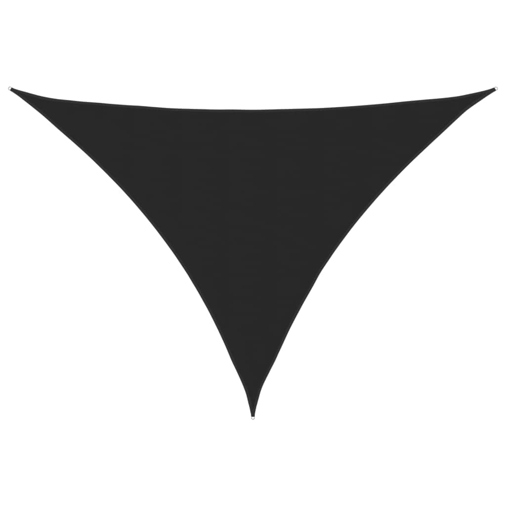 vidaXL Para-sol vela tecido oxford triangular 2,5x2,5x3,5 m preto