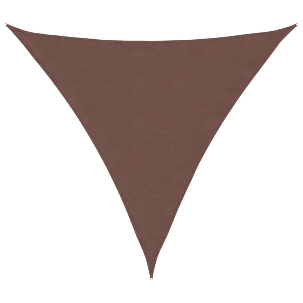 Para-sol Vela Tecido Oxford Triangular 3,6x3,6x3,6 m Castanho - 135831