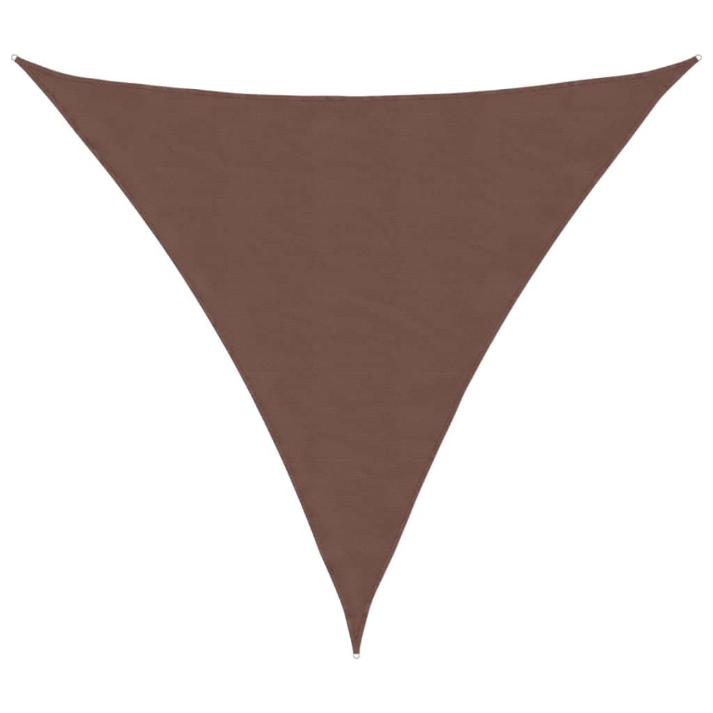 Para-sol Vela Tecido Oxford Triangular 4,5x4,5x4,5 m Castanho - 135838