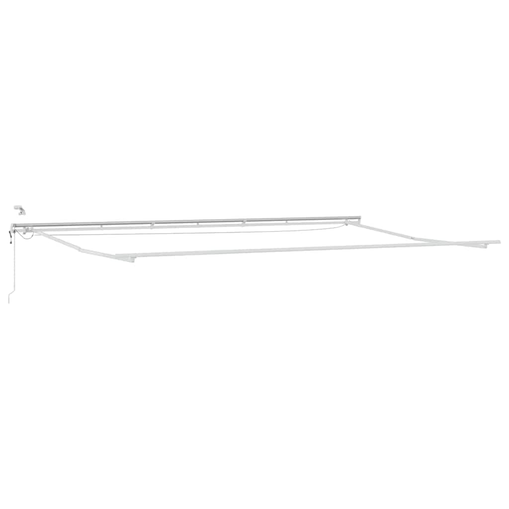 vidaXL Estrutura de Toldo Branco 600 × 350 cm Alumínio - 3419628132