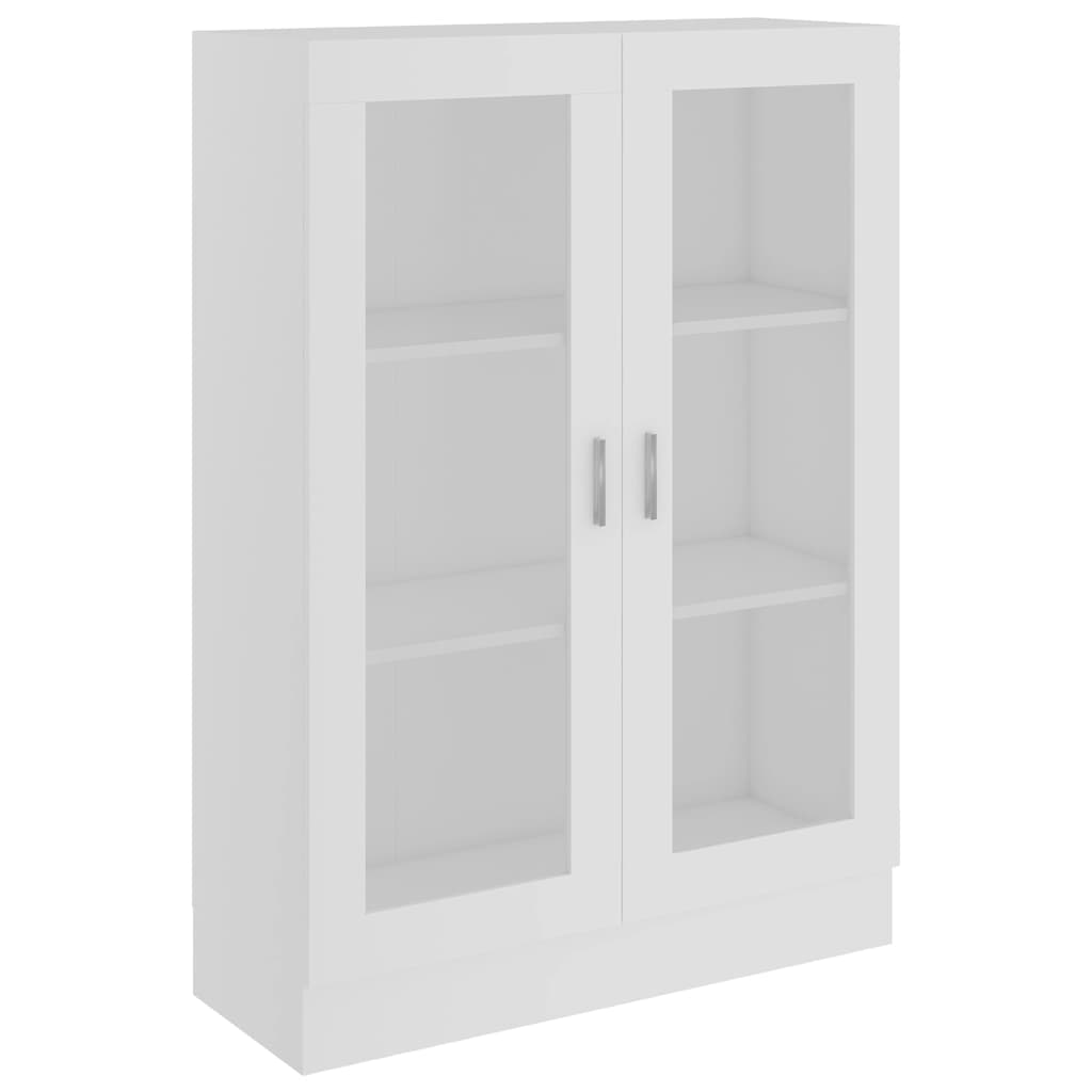 vidaXL Armário vitrine 82,5x30,5x115 cm derivados de madeira branco