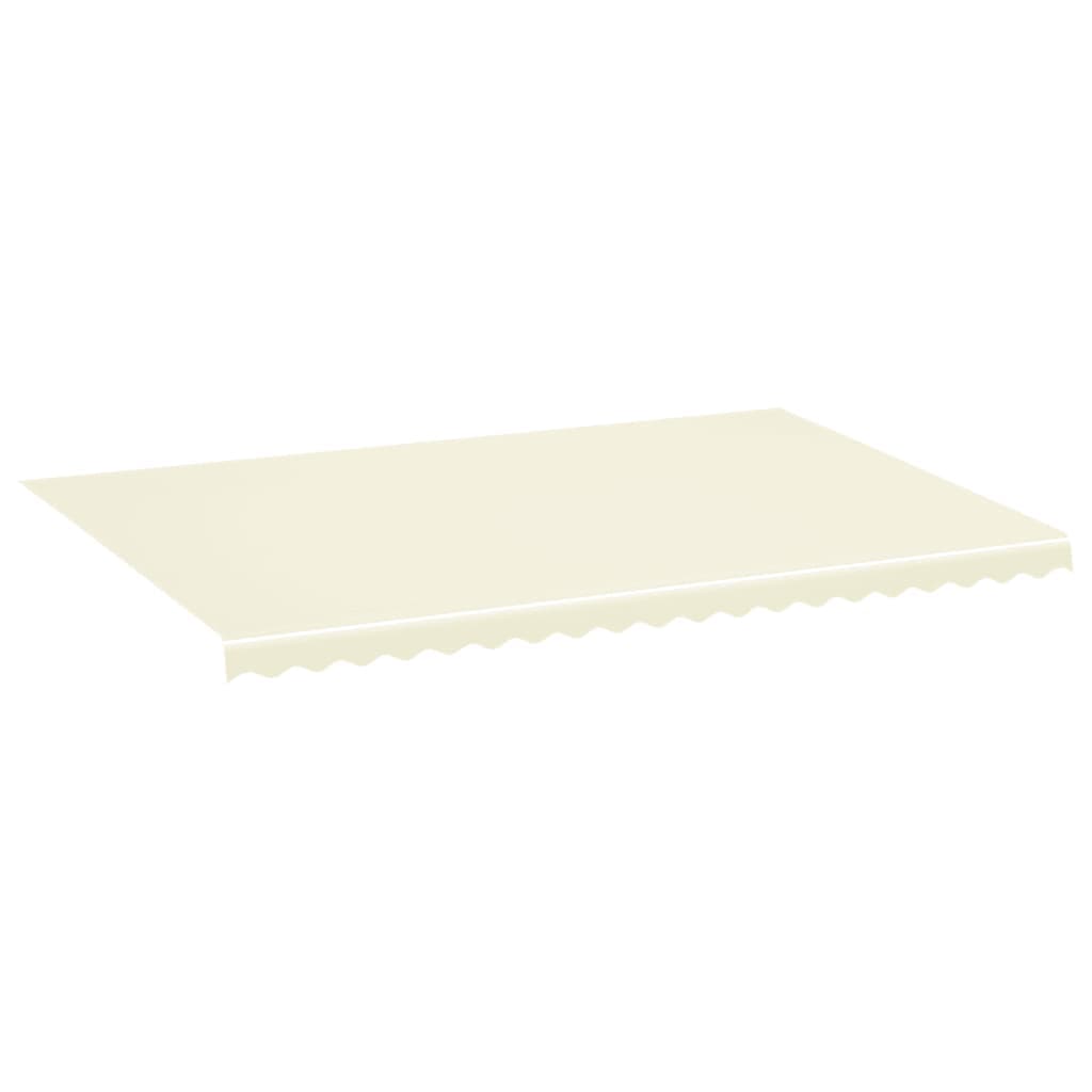 vidaXL Tecido de substituição para toldo 5x3,5 m cor creme