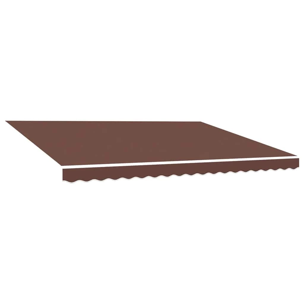 Tecido de Substituição para Toldo 4,5x3 m Castanho - 311979