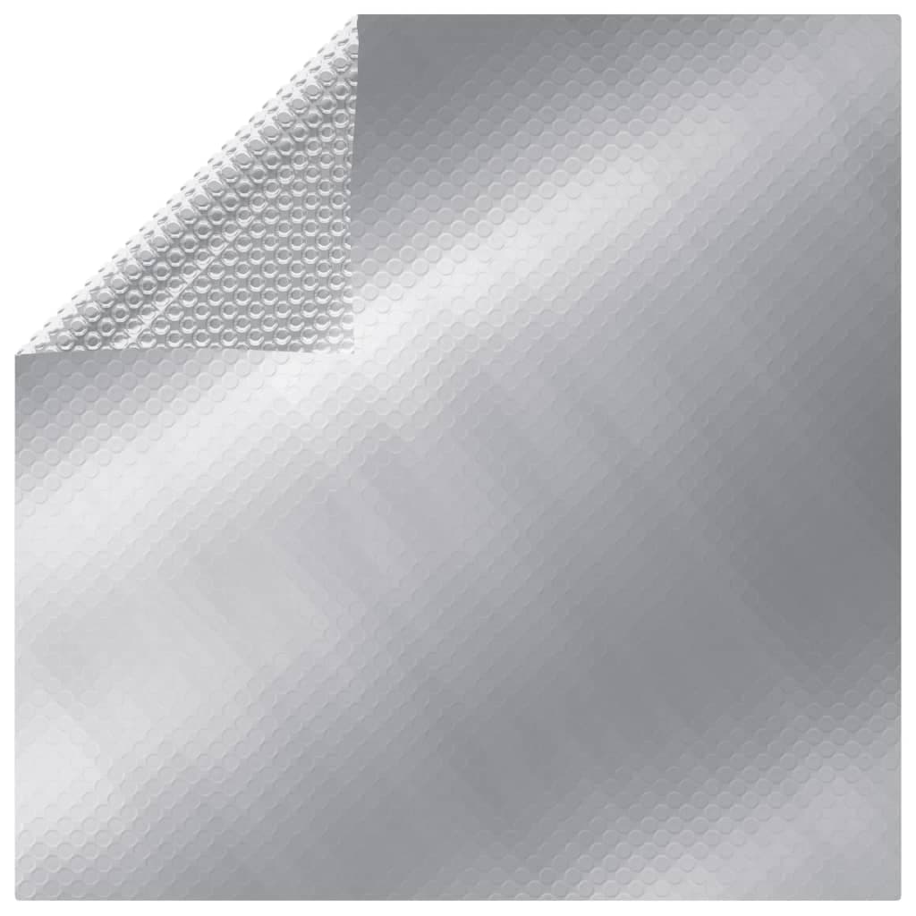 vidaXL Cobertura para piscina 975x488 cm PE prateado