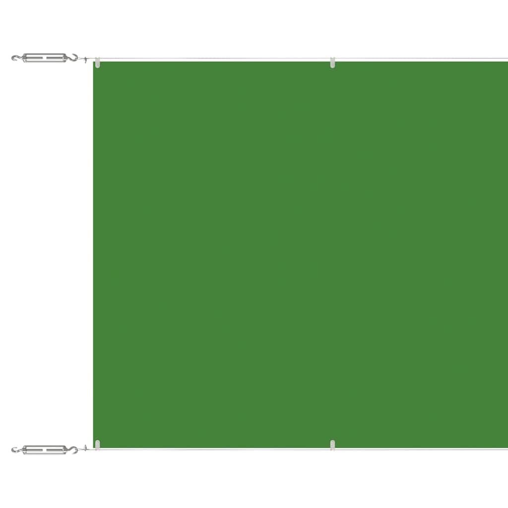 vidaXL Toldo vertical 100x800 cm tecido oxford verde-claro