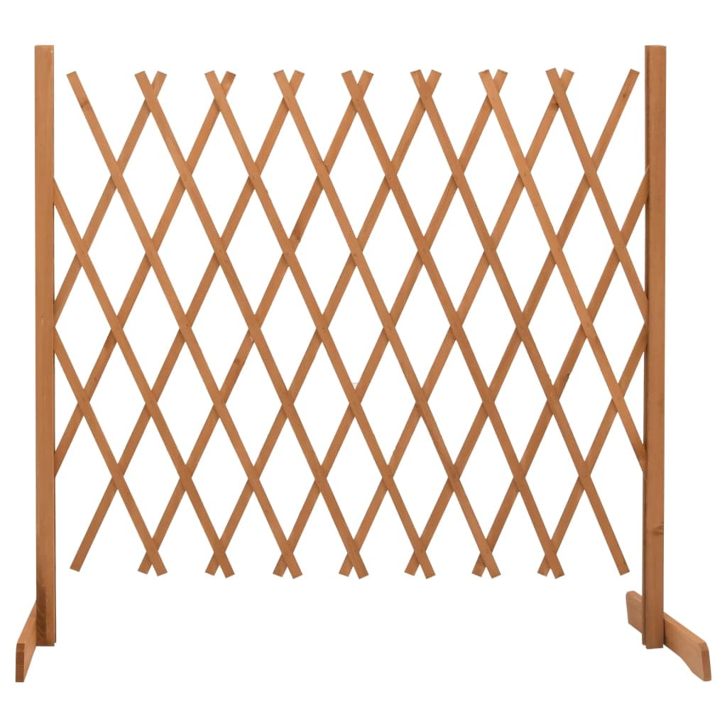 vidaXL Vedação em treliça para jardim 180x100 cm abeto maciço laranja
