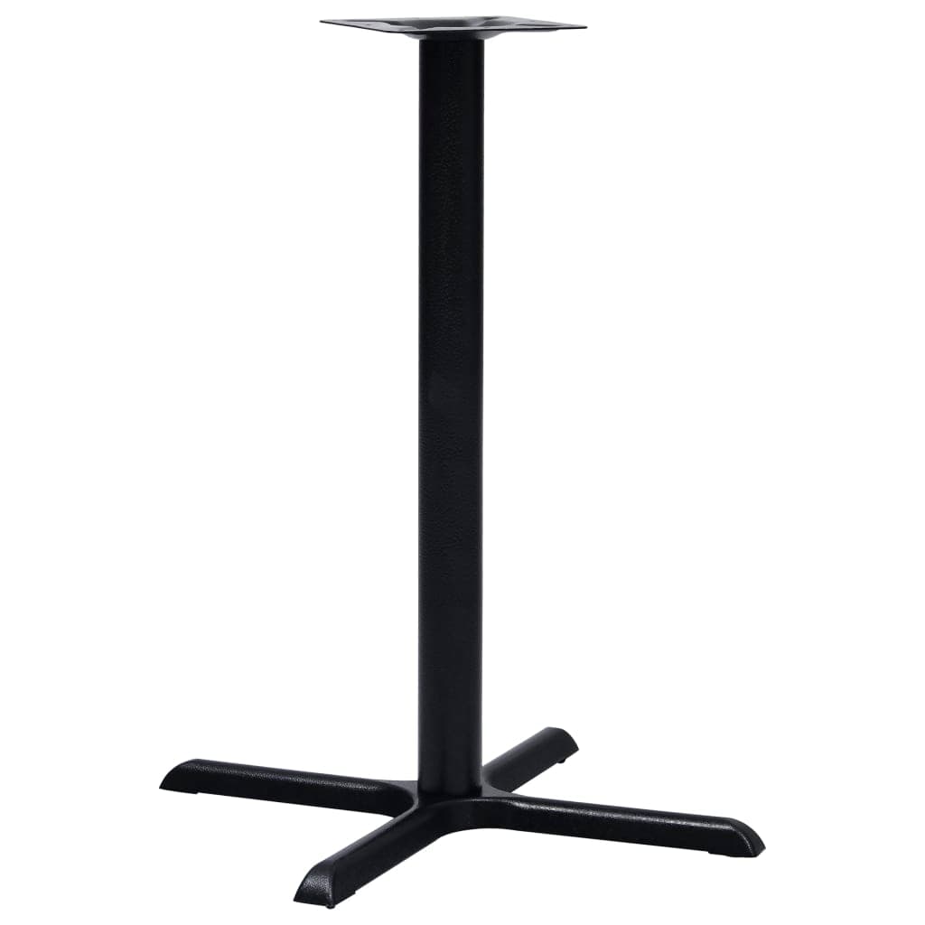 vidaXL Perna para mesa de bistrô 76x76x107 cm ferro fundido preto