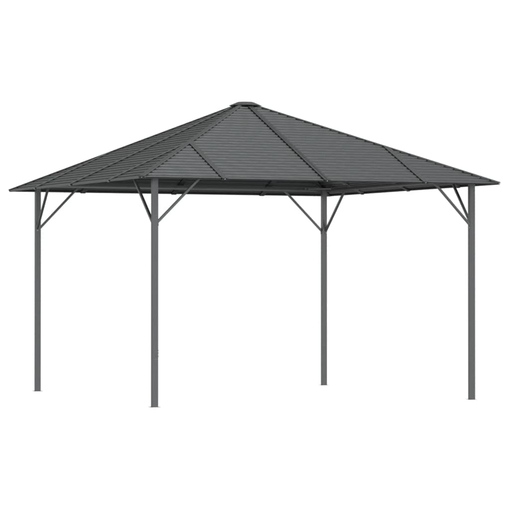 vidaXL Gazebo com telhado 3x3 m antracite