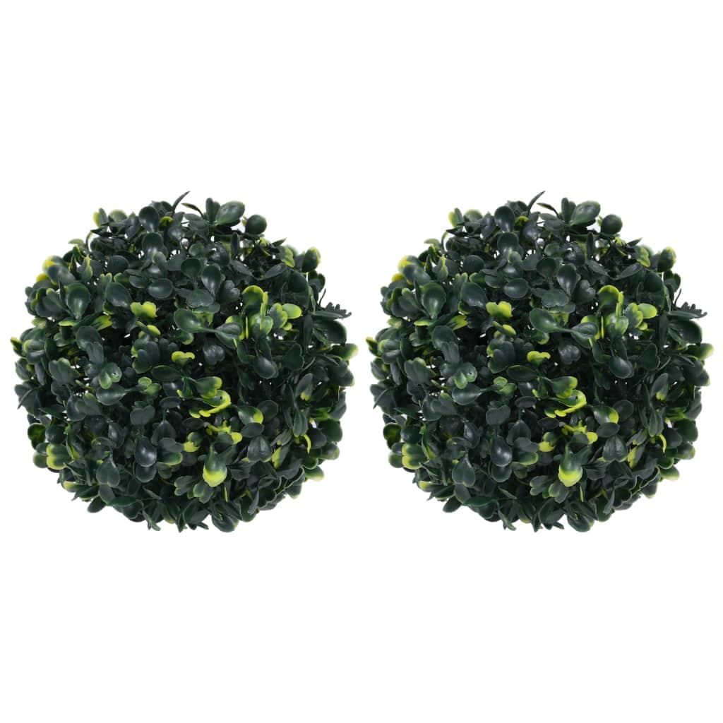 vidaXL Bolas de buxos artificiais 2 pcs 22 cm