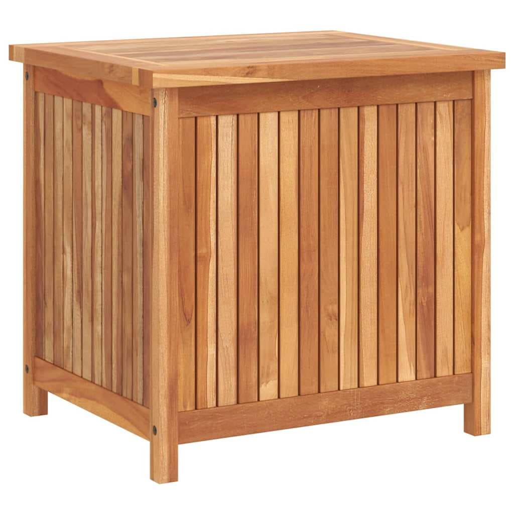 vidaXL Caixa arrumação para jardim 60x50x58 cm madeira teca maciça