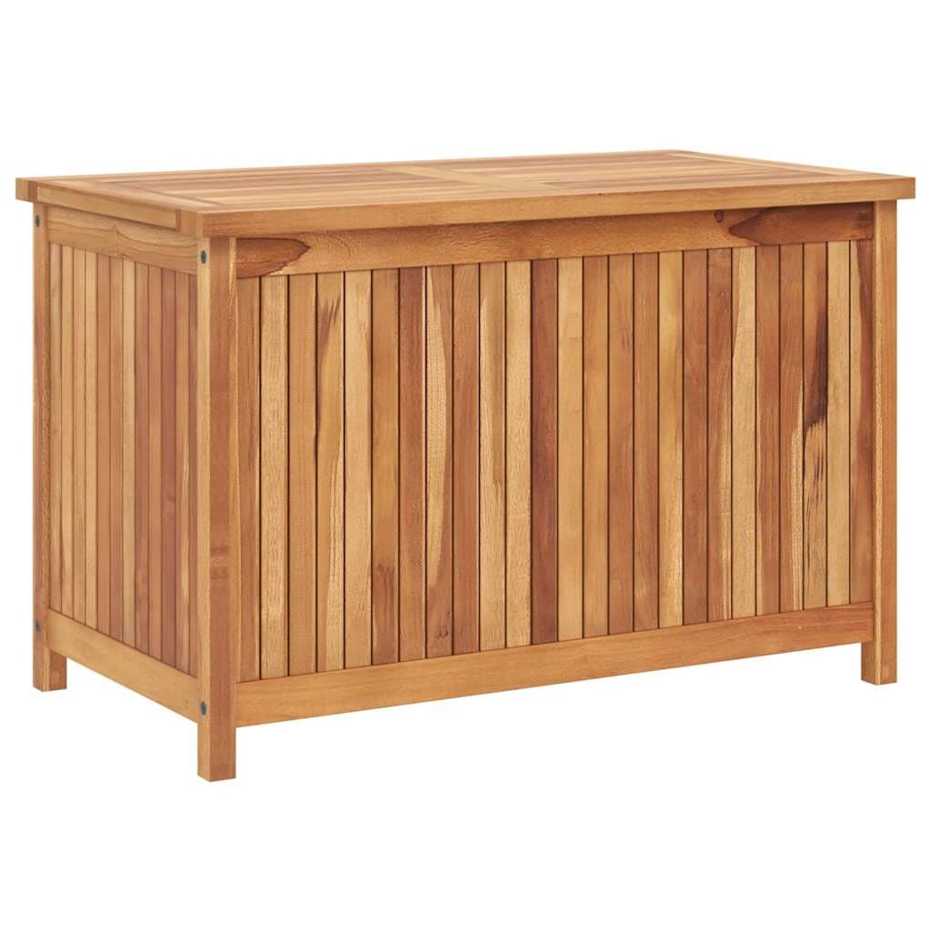 vidaXL Caixa arrumação para jardim 90x50x58 cm madeira de teca maciça