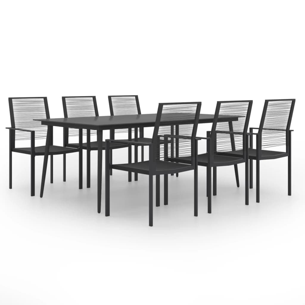 vidaXL 7 pcs conjunto de jantar para jardim