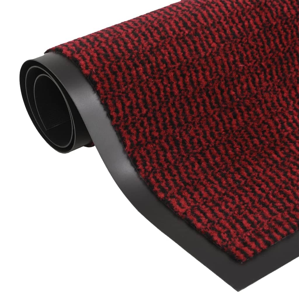 vidaXL Tapete de entrada tufado 60x180 cm vermelho