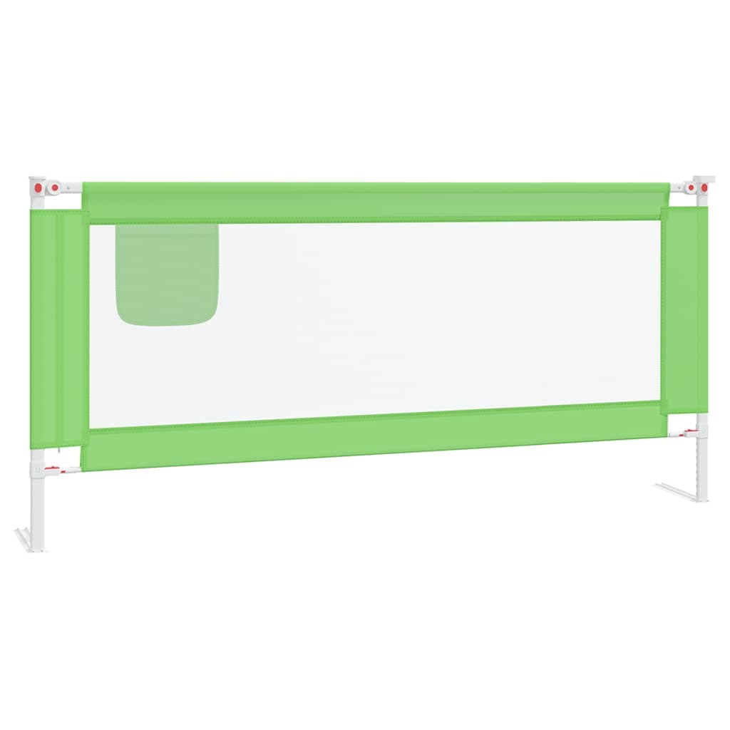 Barra de Segurança para Cama Infantil Tecido 200x25 cm Verde - 10197