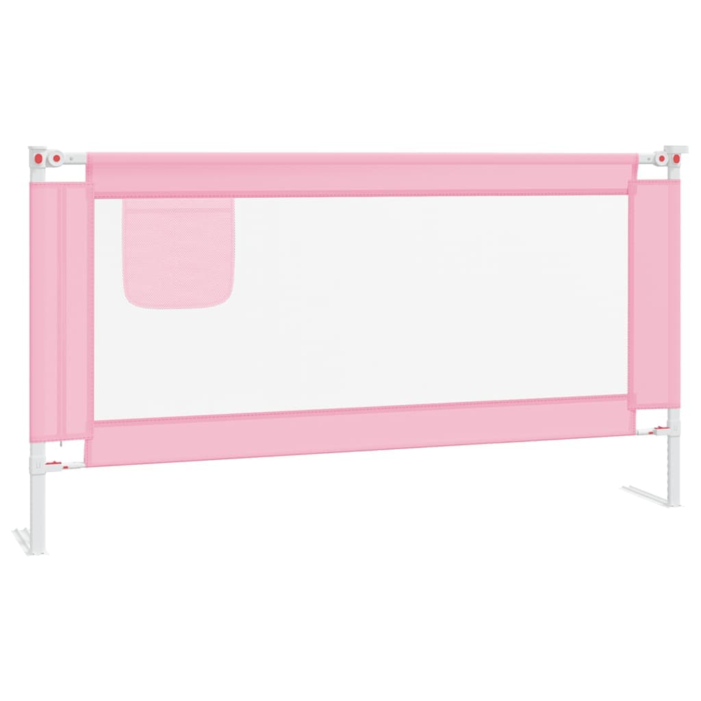 Barra de Segurança para Cama Infantil Tecido 160x25 cm Rosa - 10203