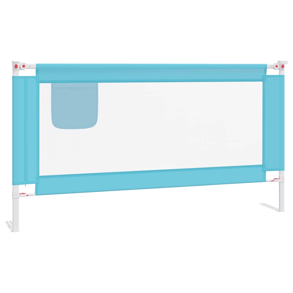 Barra de Segurança para Cama Infantil Tecido 160x25 cm Azul - 10212