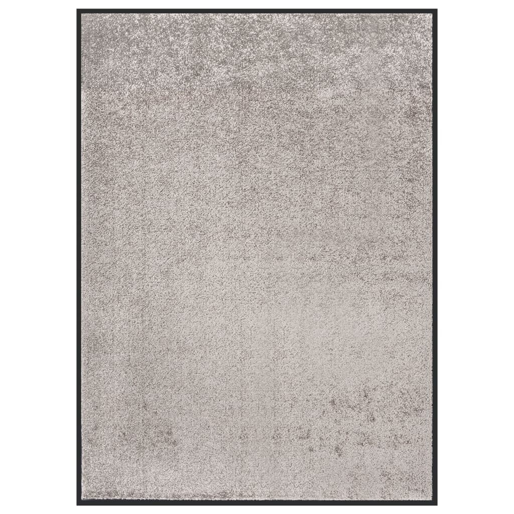 vidaXL Tapete de porta 60x80 cm cinzento