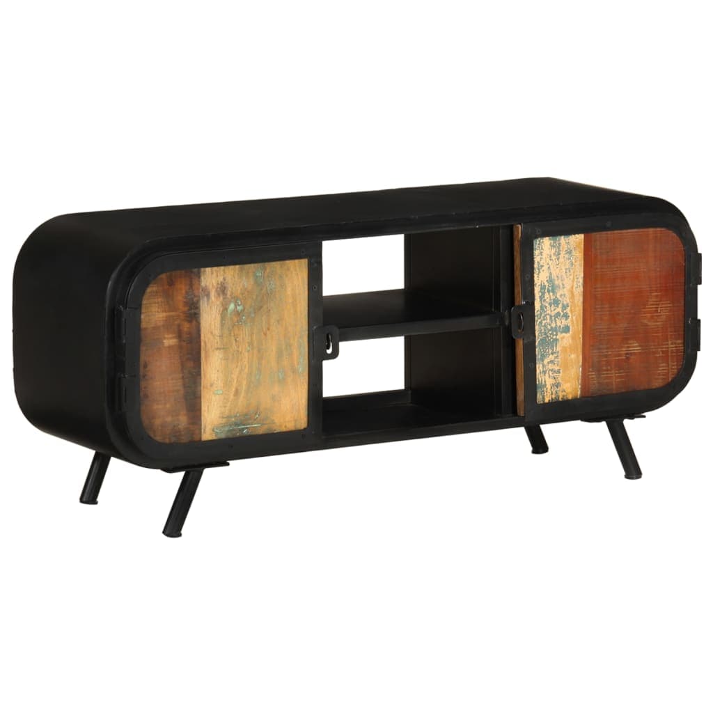vidaXL Móvel de TV 110x30x45 cm madeira recuperada maciça