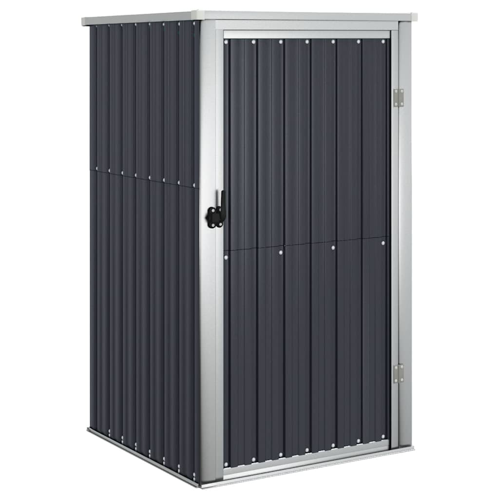 vidaXL Abrigo ferramentas jardim 88x89x161cm aço galvanizado antracite