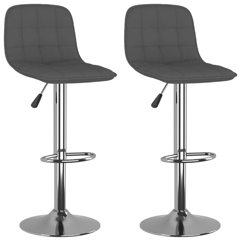 vidaXL Bancos de bar 2 pcs tecido cinzento-escuro