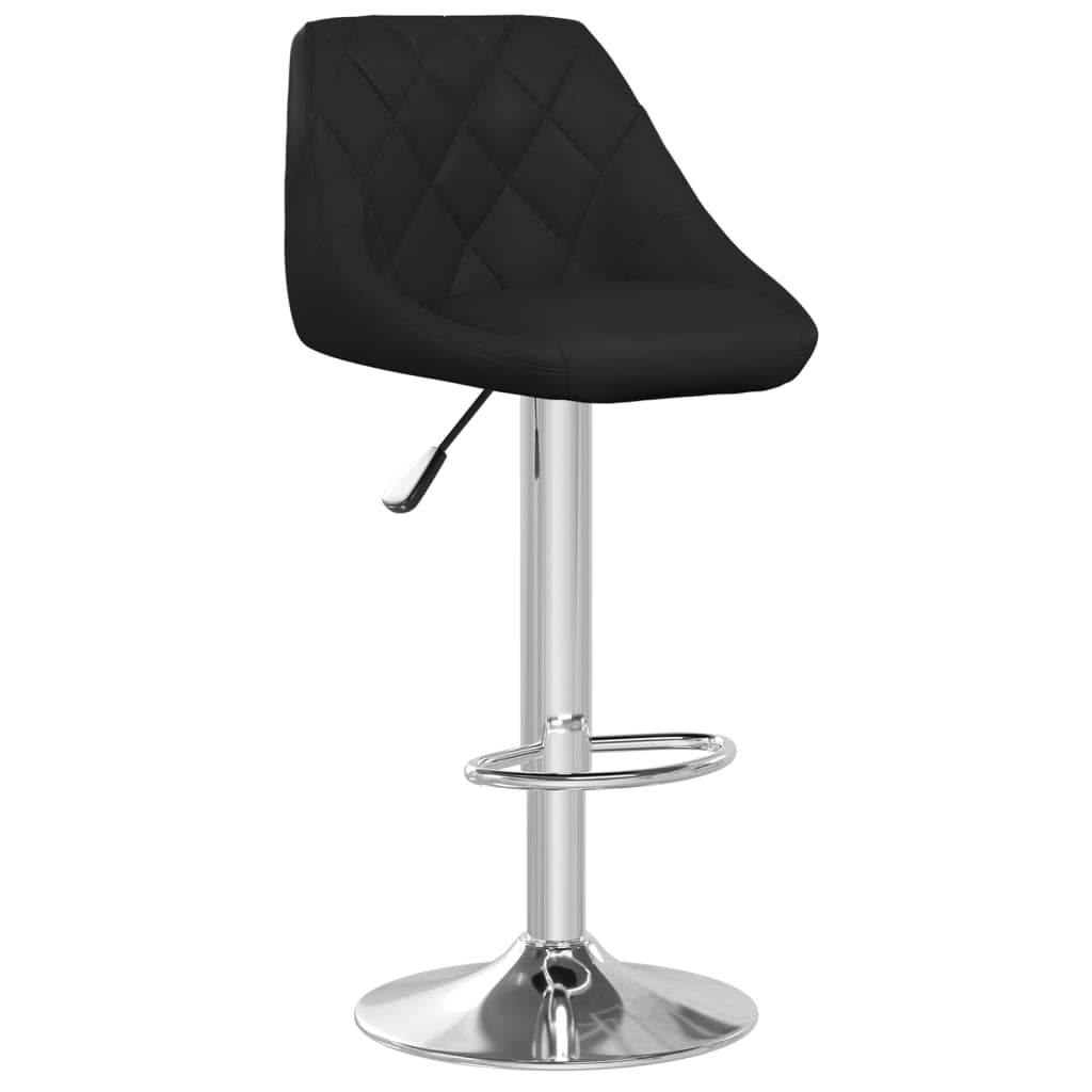 vidaXL Banco de bar couro artificial preto