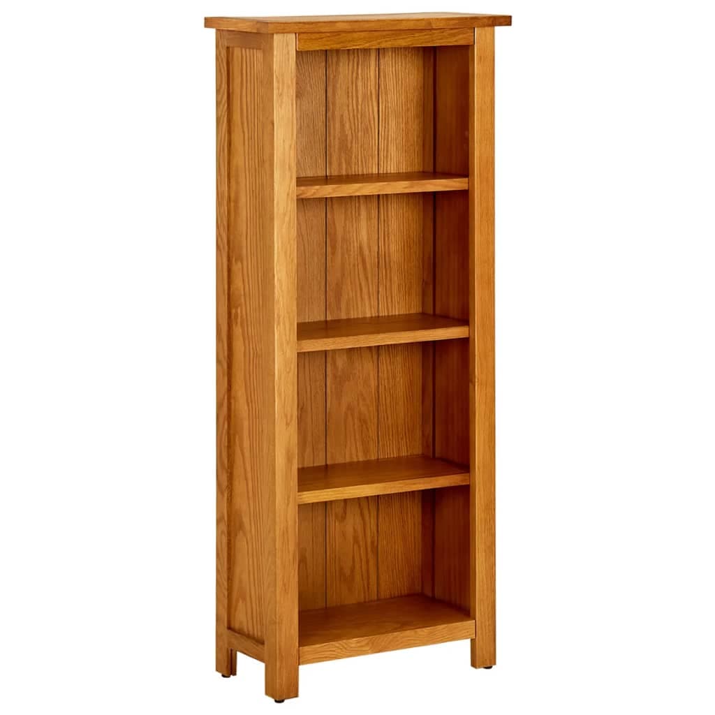 Estante com 4 Prateleiras 45x22x110 cm Madeira Carvalho Maciça - 331740