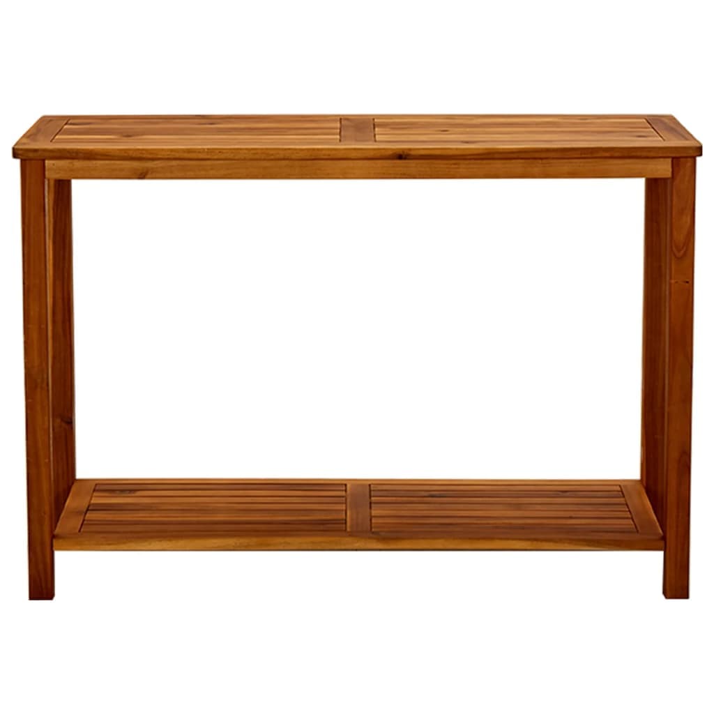 vidaXL Mesa consola para jardim 110x40x75 cm madeira de acácia maciça