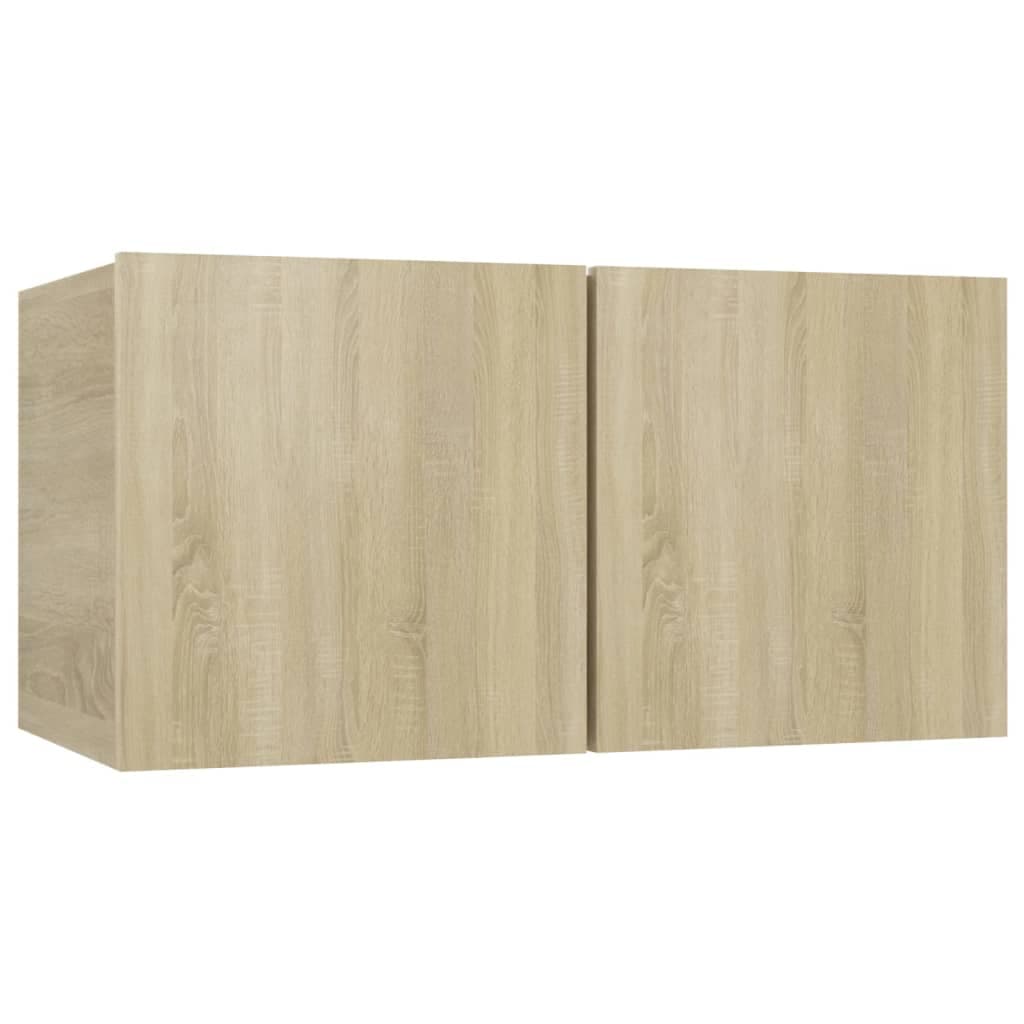 vidaXL Móvel de TV para parede 60x30x30 cm carvalho sonoma
