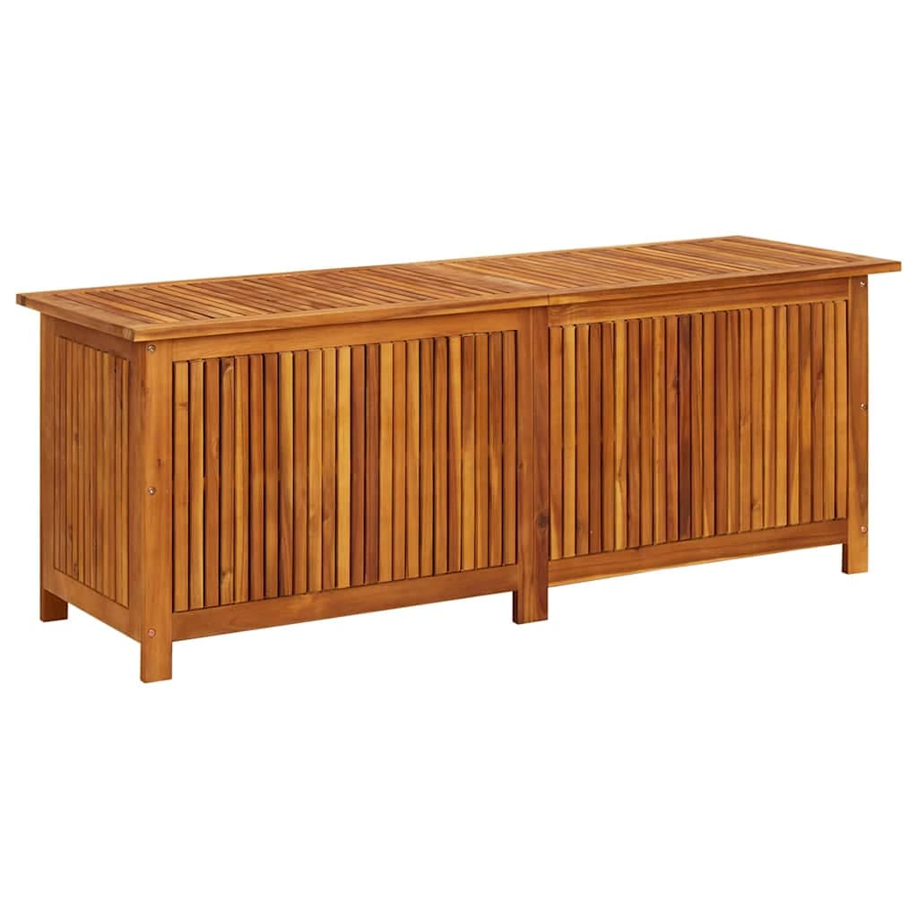vidaXL Caixa arrumação para jardim 150x50x58 cm madeira acácia maciça