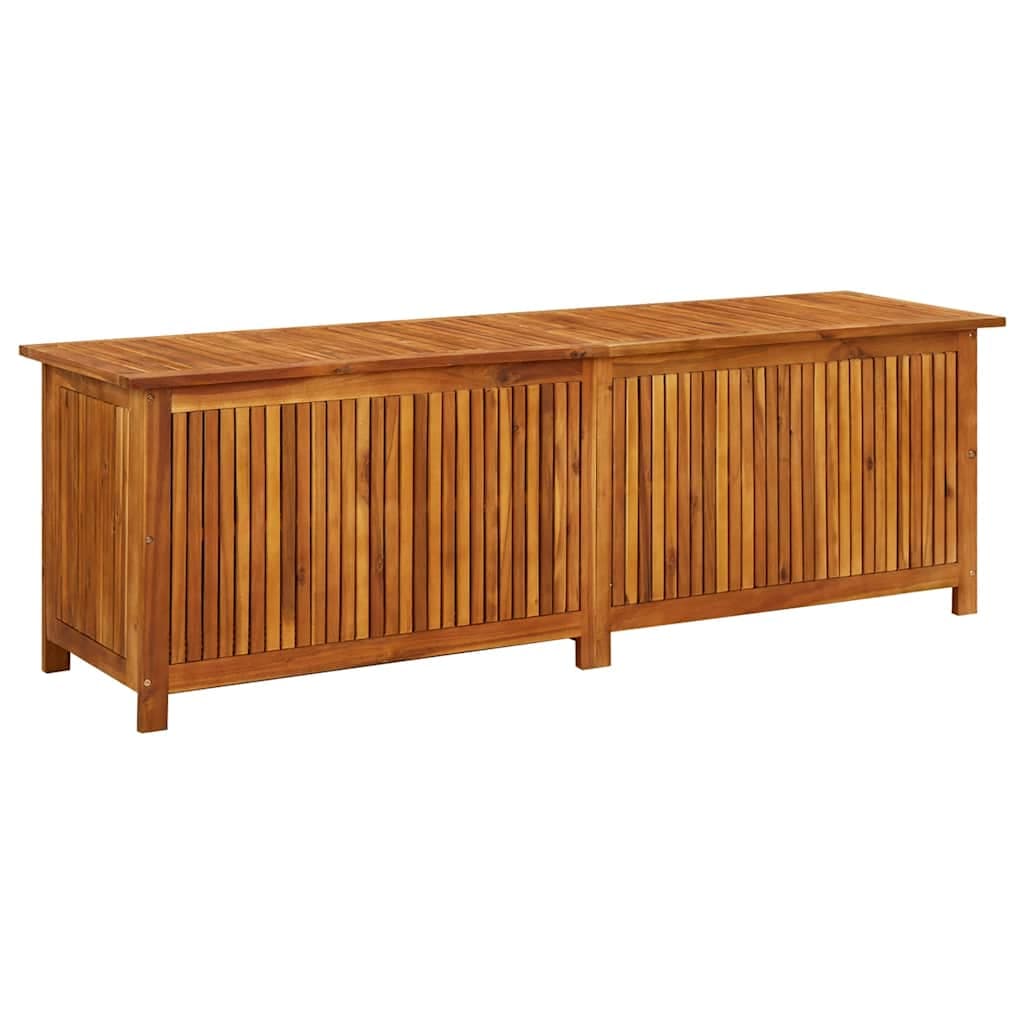 vidaXL Caixa de arrumação p/ jardim 175x50x58 cm madeira acácia maciça