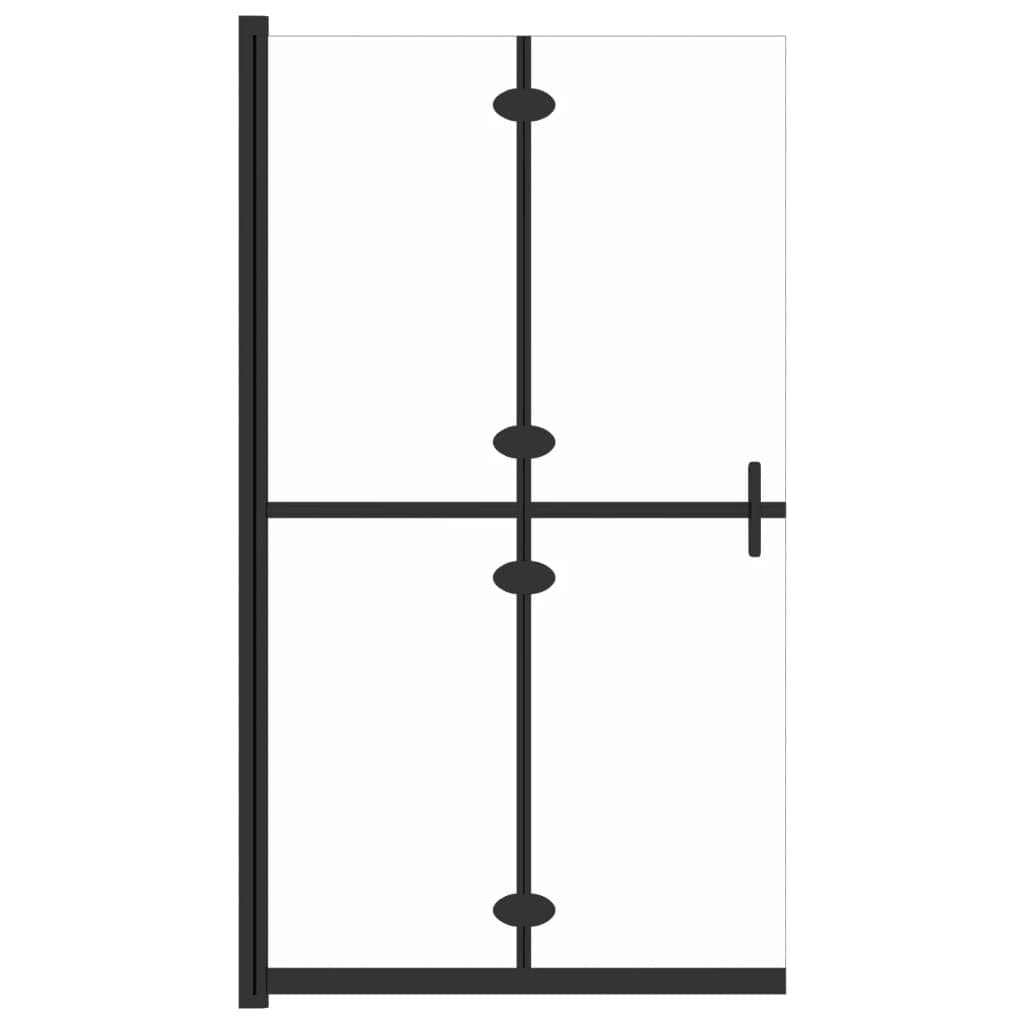 vidaXL Divisória chuveiro dobrável 110x190 cm vidro transparente ESG
