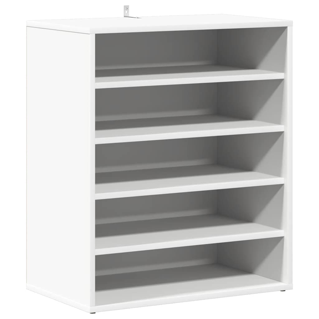vidaXL Armário para sapatos 60x35x70 cm derivados de madeira branco