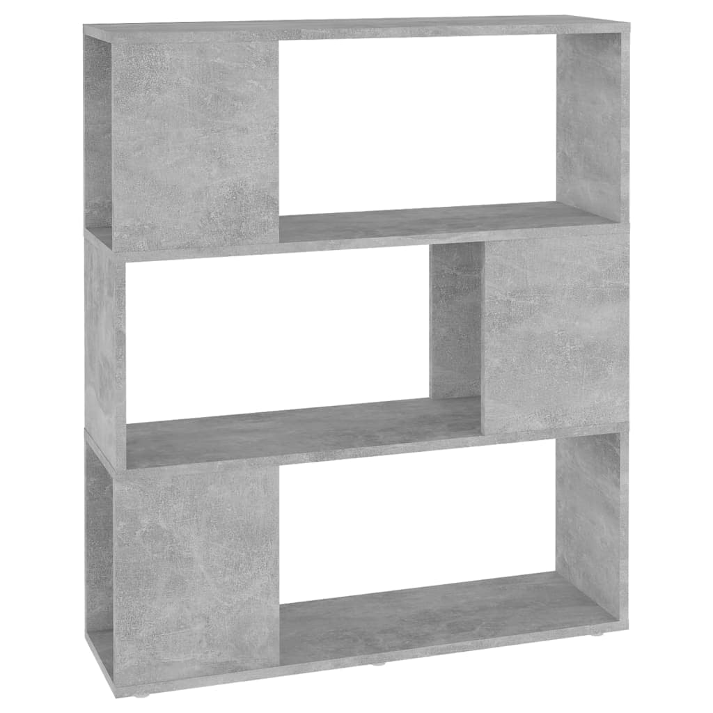 vidaXL Estante/divisória 80x24x94 cm contraplacado cinzento-cimento