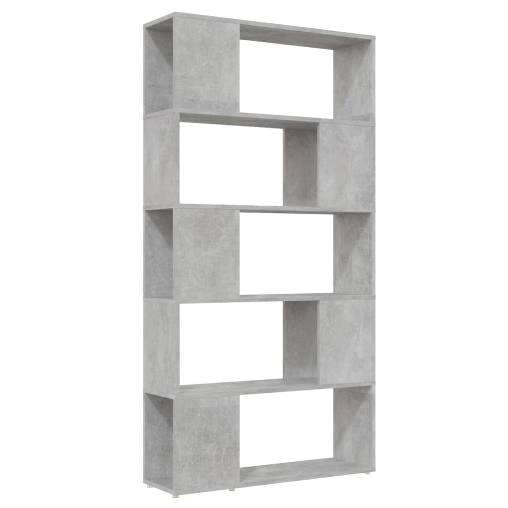 vidaXL Estante/divisória 80x24x155 cm contraplacado cinzento cimento