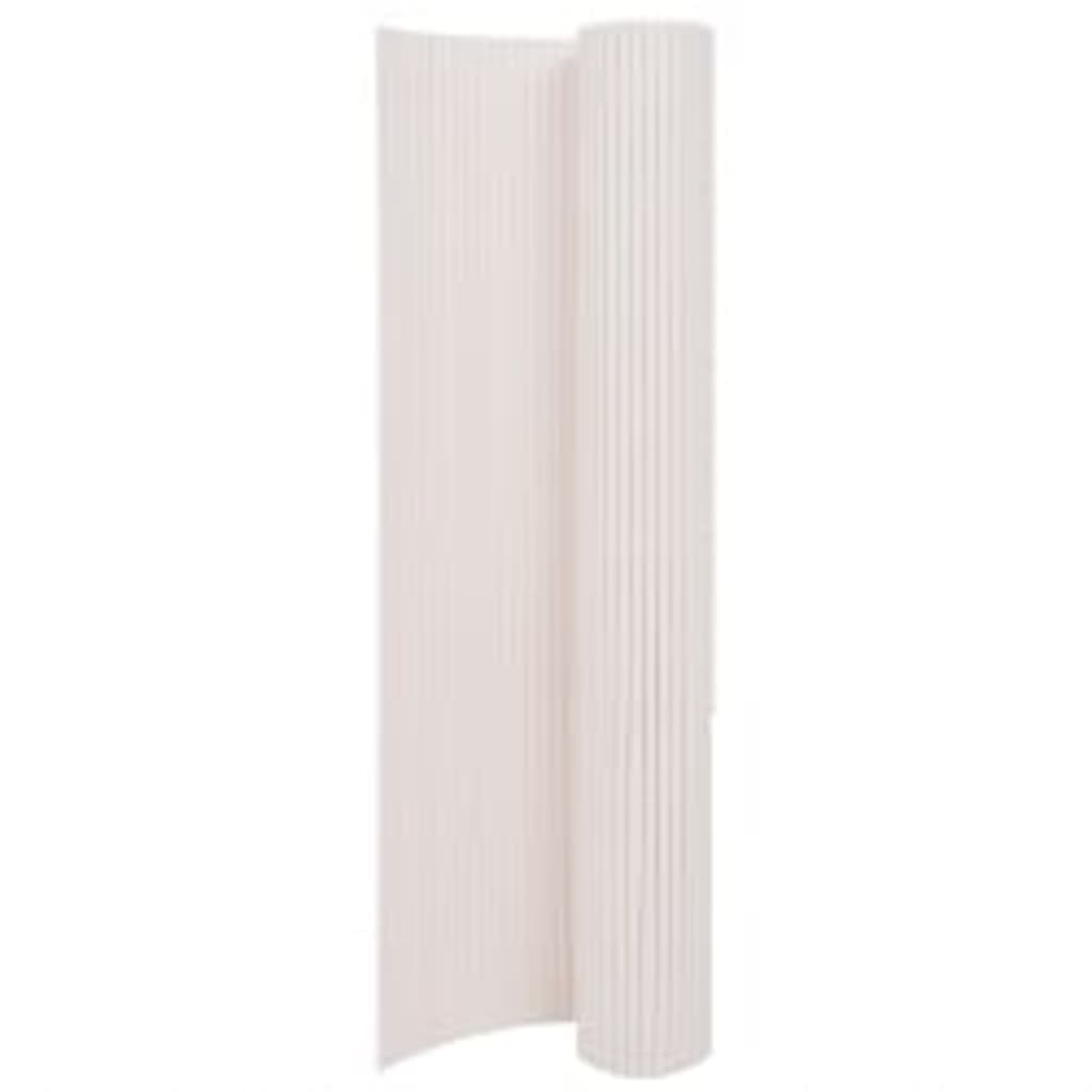 vidaXL Cerca de jardim dupla face 110x300 cm branco