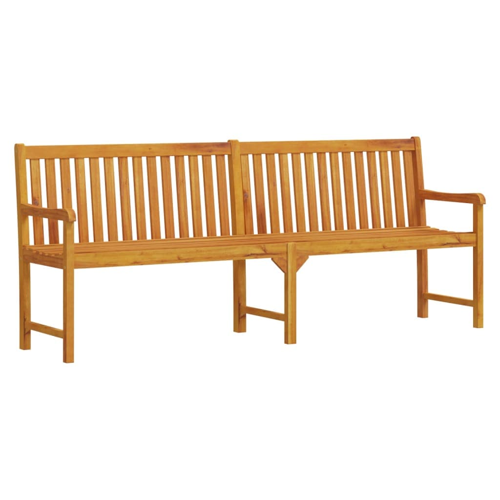 vidaXL Banco de jardim 219 cm madeira de acácia maciça