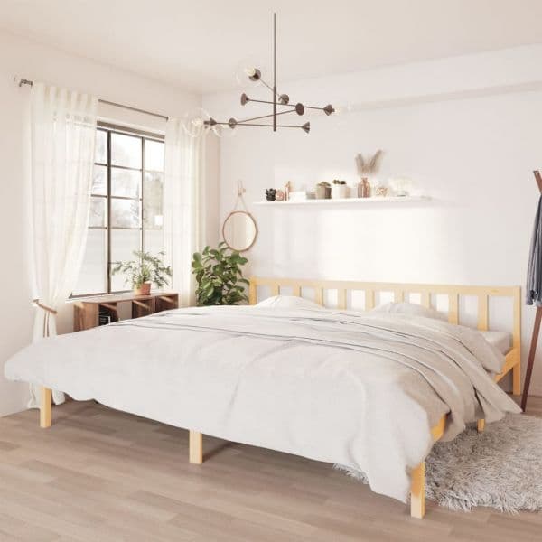 Estrutura de Cama Super King 180x200 cm Pinho Maciço - 810097