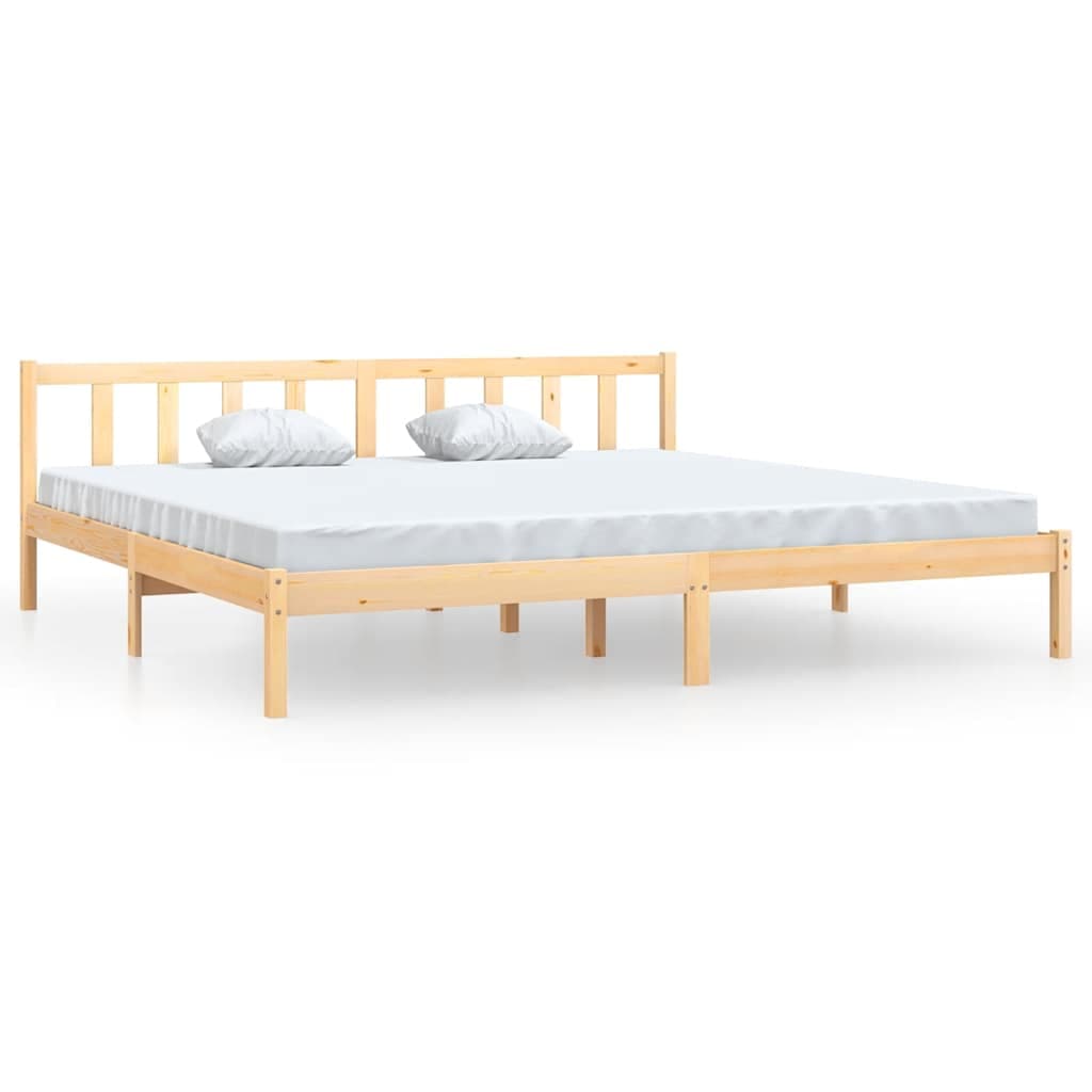 vidaXL Estrutura de cama 200x200 cm pinho maciço
