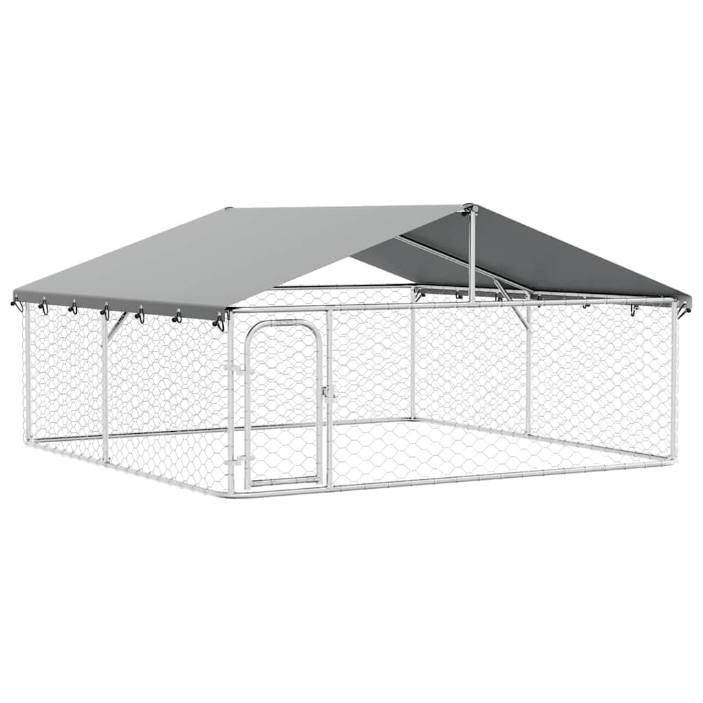 Canil com Telhado de Exterior 300x300x150 cm - 171501