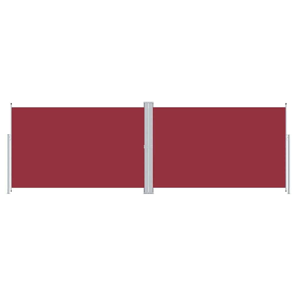 vidaXL Toldo lateral retrátil 200x600 cm vermelho