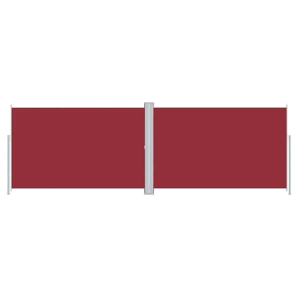 vidaXL Toldo lateral retrátil 220x600 cm vermelho
