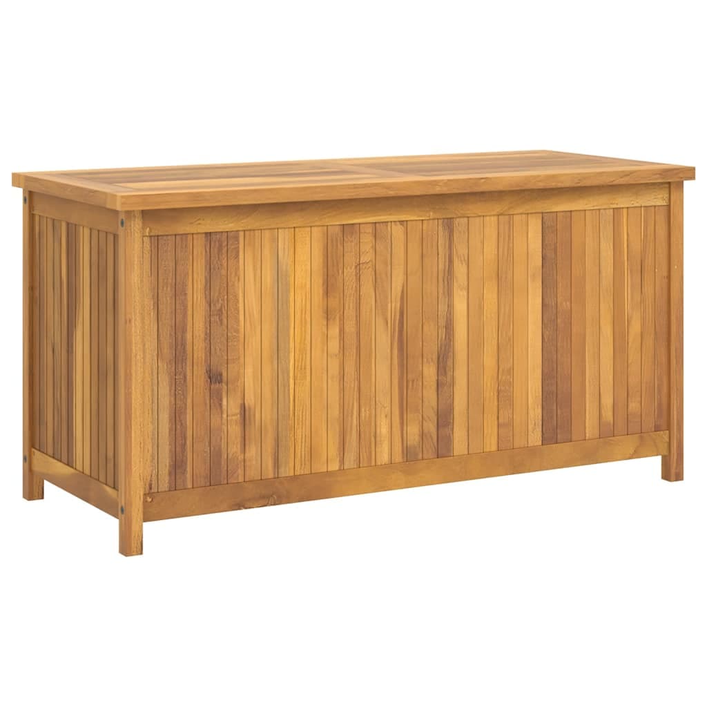 vidaXL Caixa para jardim 114x50x58 cm madeira de teca maciça